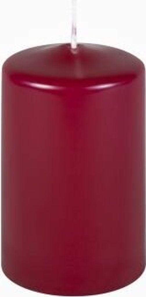 Premium Stumpenkerzen Bordeaux 100 x 60 mm, 1 Stück