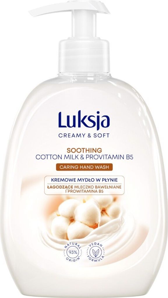 Luksja Mydło w płynie Cream Care Mleczko Bawełniane 500 ml