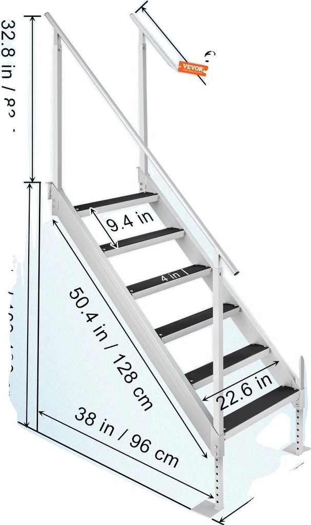 Dockleiter, verstellbare Höhe, rutschfestes Design, 6 Produktbild 