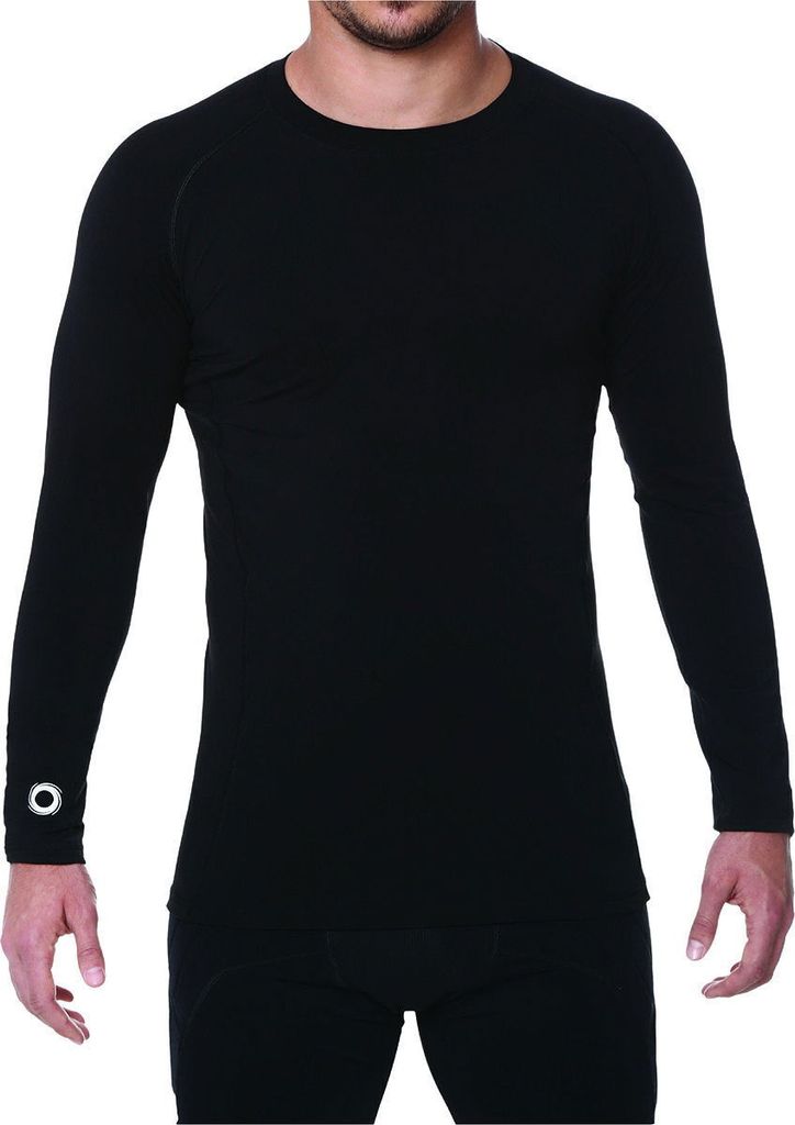 Elite Sport Compression Trikot Langarm Herren - Schwarz | Größe: S