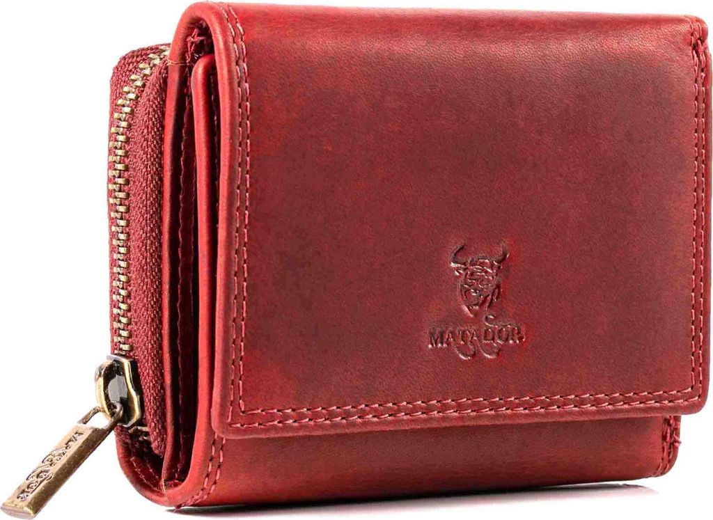 MATADOR Leder Damen Portemonnaie CHIQUITO RFID Rot Produktbild 