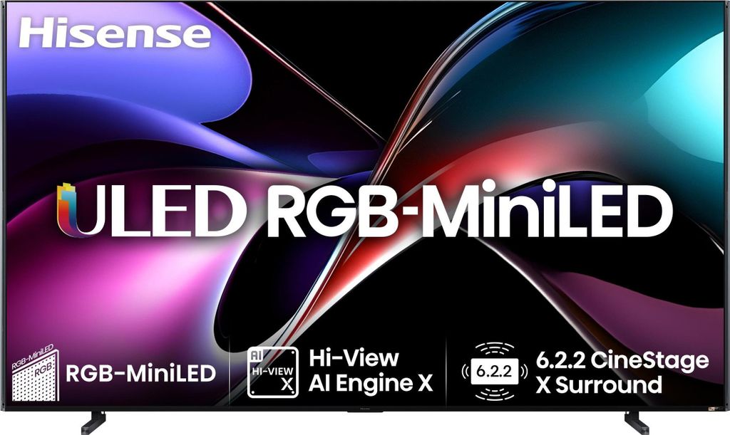 Hisense 100 '' UXQ | RGB MiniLED Smart TV 4K 165 Hz, 2,54 m Produktbild 