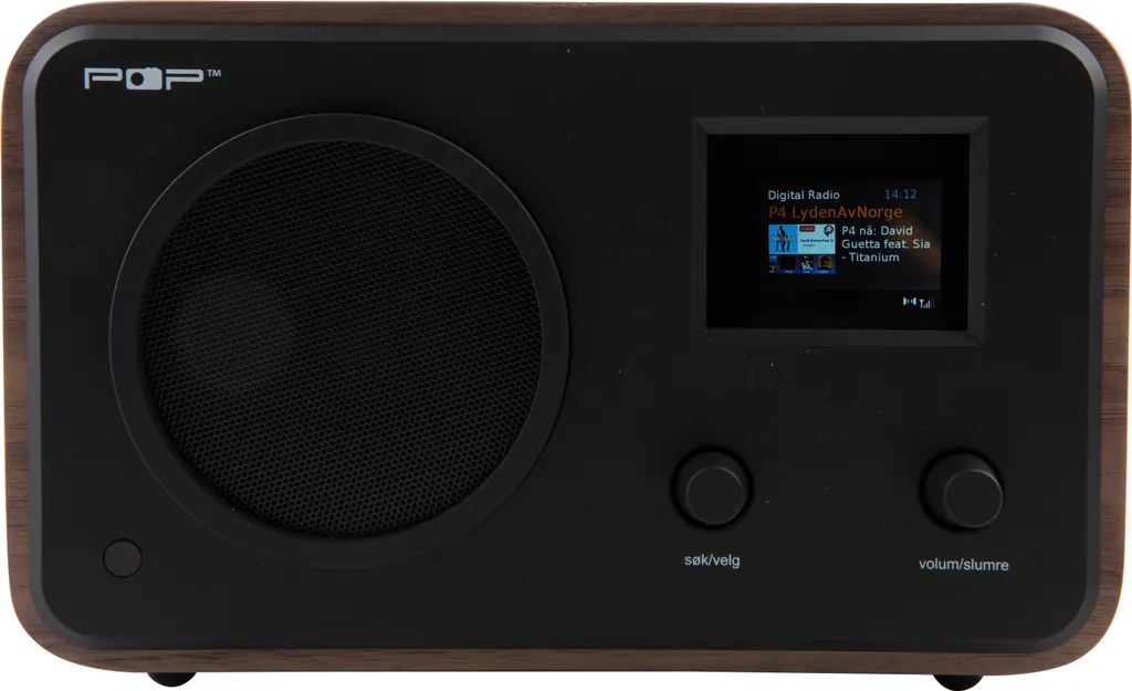 Radio de Table Numérique DAB+ avec Bluetooth Sahaga POPradio Bois Noyer