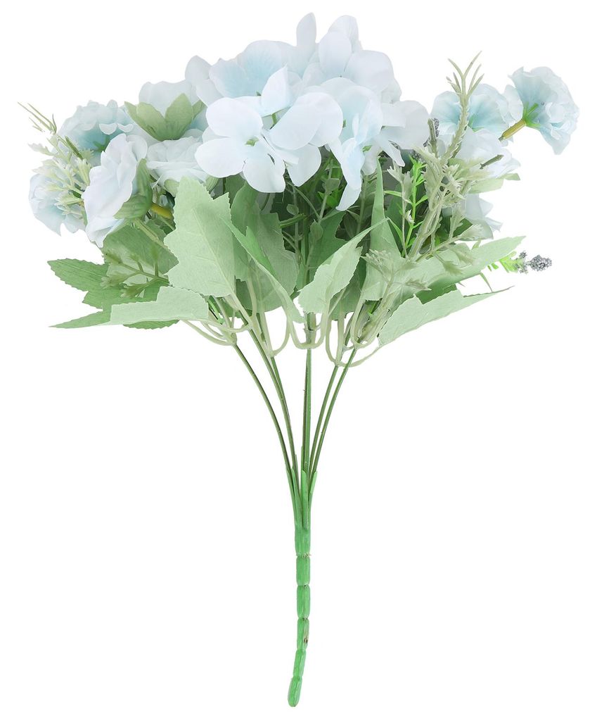 Künstlicher Blumenstrauß, Dekoration für Zuhause, Büro, Hotel, Bankett, Geschenk, Kunsthandwerk, Ornament, Hellblau
