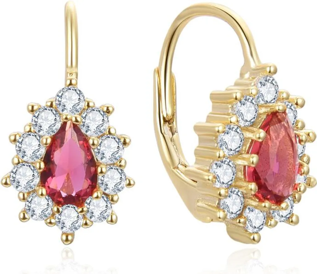 Regalo Perfetto: Orecchini AGUC3298R-GOLD Oro e Cuore Rosso