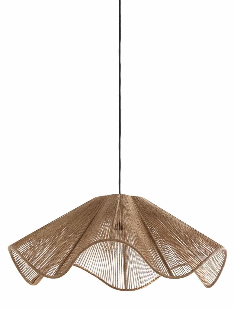 Light & Living - hängeleuchte - Fodara - braun - textil - E27 - 2976584