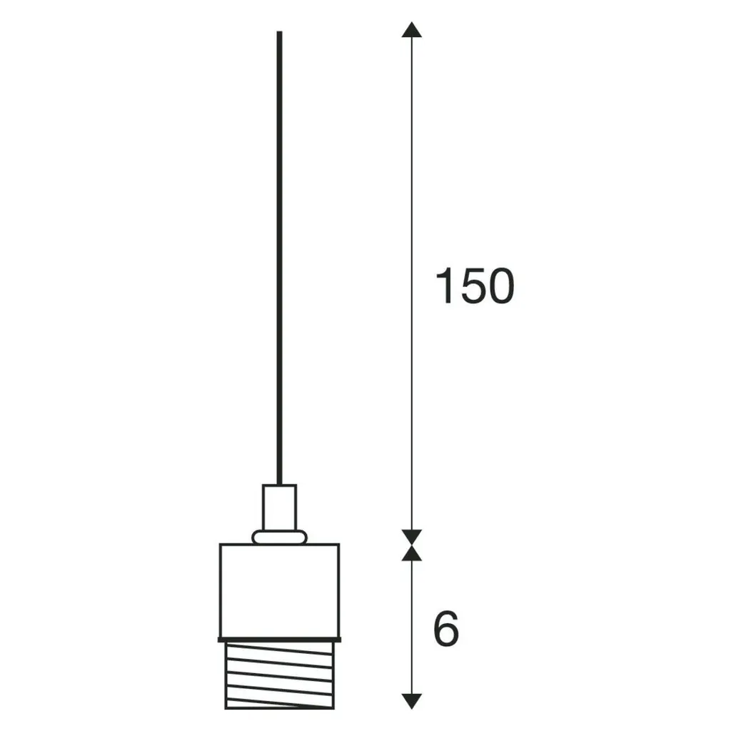 Suspension Fenda E27 blanc extrémité de câble ouverte montage flexible - 5