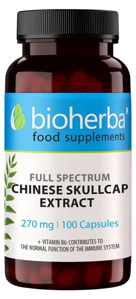 Bajkalský šišák extrakt 270 mg – 100 kapslí – Bioherba Obrázek produktu 