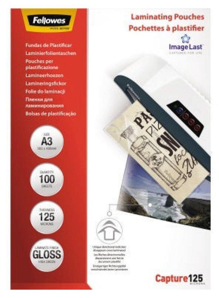Fellowes® 5307506 Pellicola di laminazione Capture - A3, Immagine del prodotto 