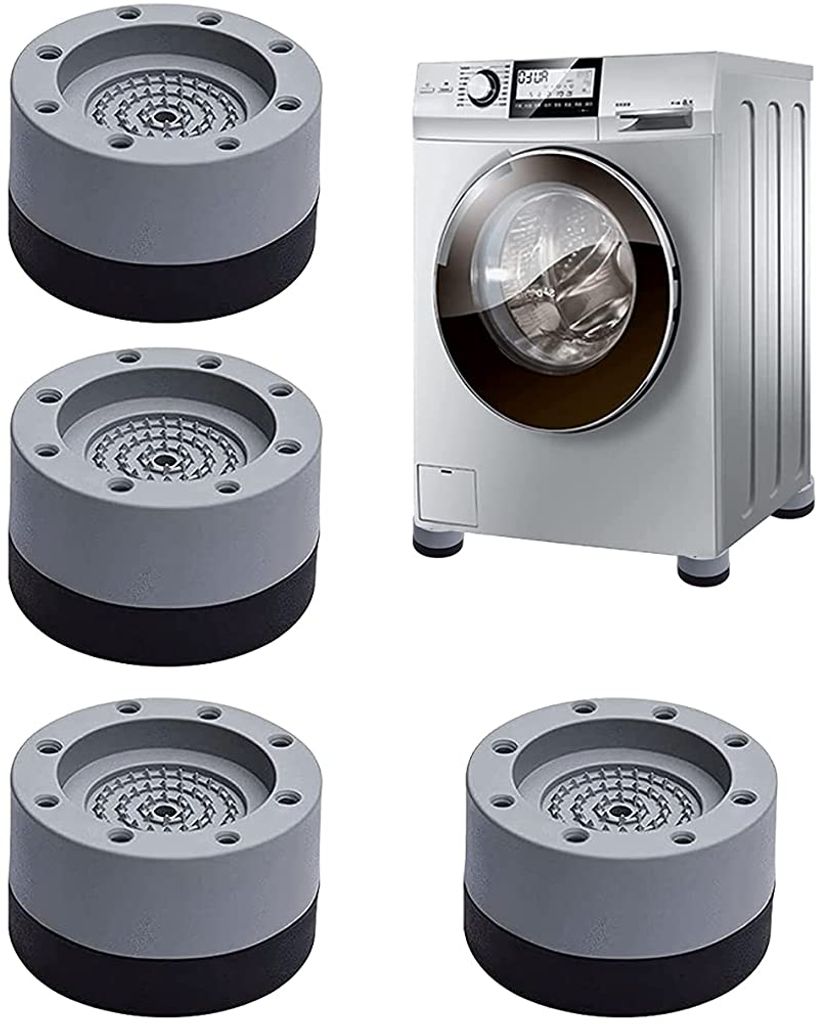 4 teilige Antivibrationspads Wasch  und Trocknersockel für alle Maschinen 