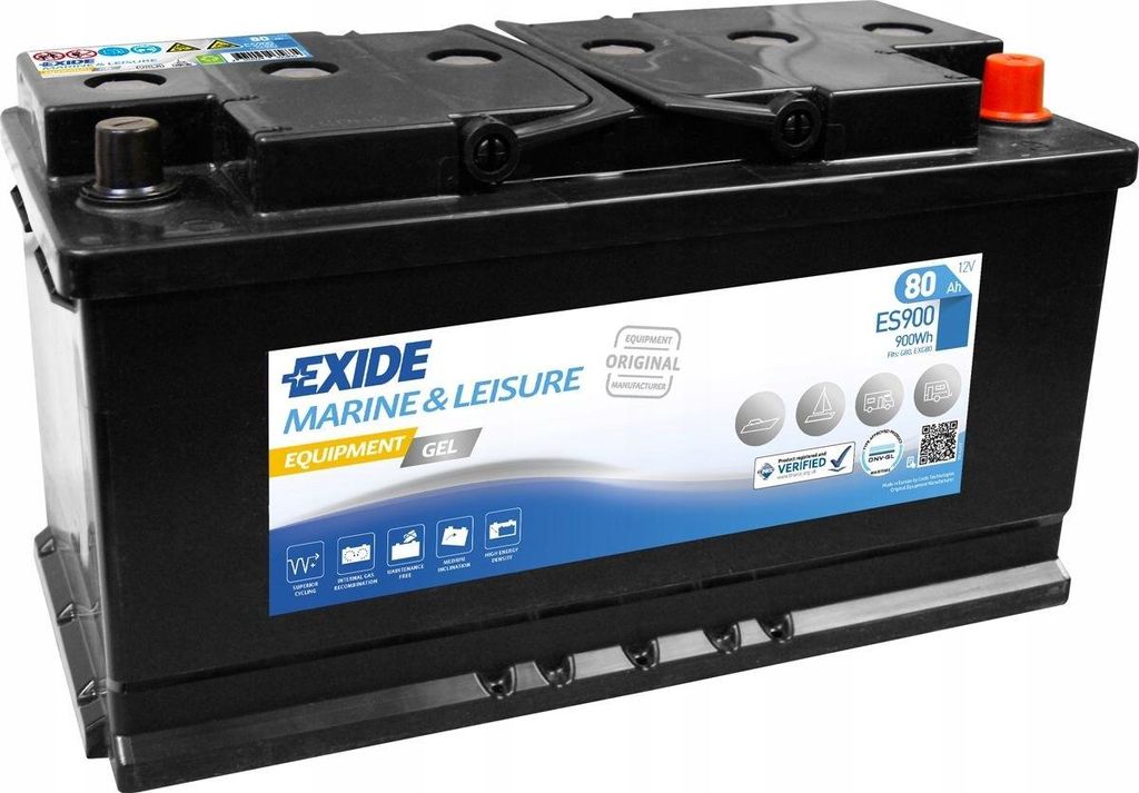 Gel Batterie ES900 12V 80Ah 900Wh Image du produit 