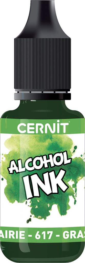 Cernit 6x Alkoholtinte 20ml, Grasgrün - Wiesengrün| CE2000020617C