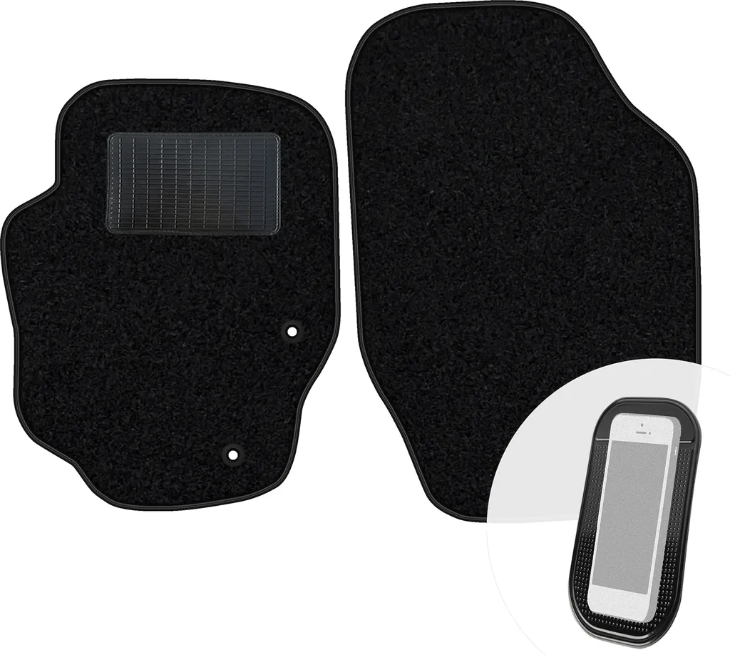 Tappetini Anteriori In Velluto Su Misura Per Peugeot 307 (2001-2012) - Set 2 Pezzi, Rinforzati, Antiscivolo - 4
