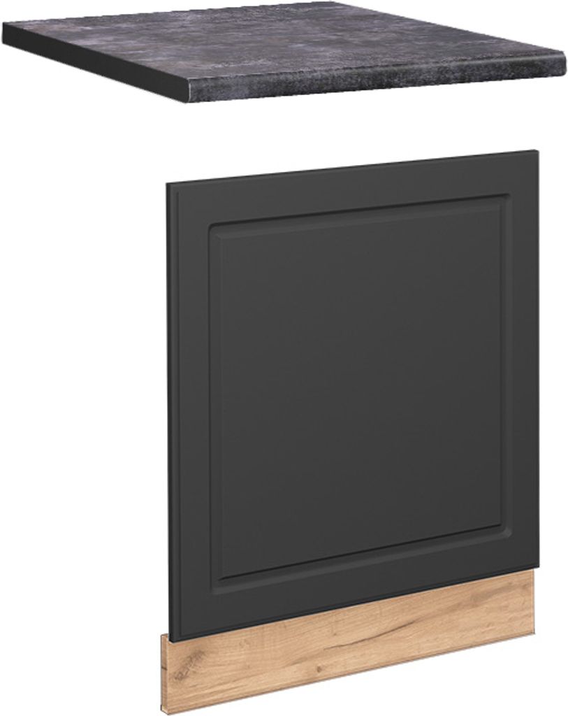 Frontblende Vicco Fame-Line Anthrazit-Gold 60 cm , AP Produktbild 