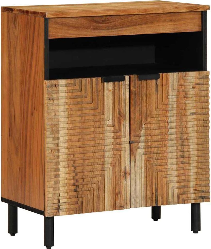 Sideboard mit Regal Braun 60 x 33,5 x 75 cm Massivholz Mango