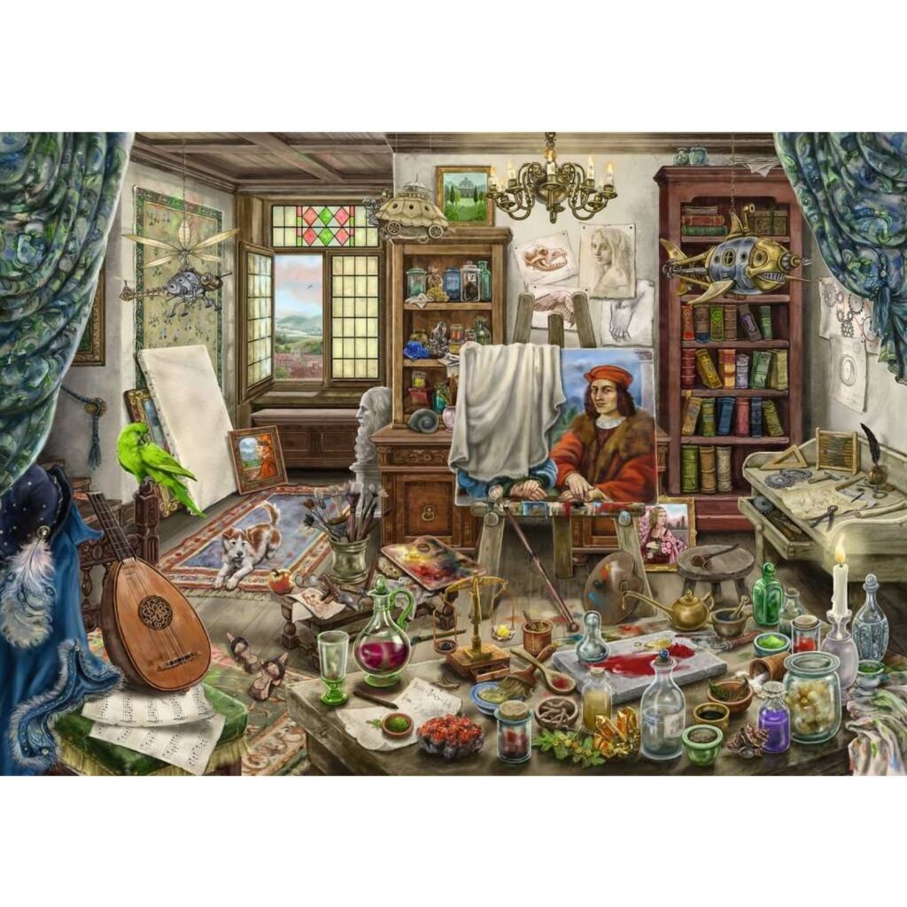 Ravensburger Escape Puzzle Da Vinci Künstleratelier - 759 Teile Kunstpuzzle