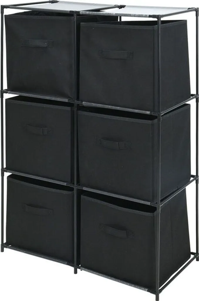 Petit meuble de rangement 6 tiroirs en tissu pour chambre et bureau chic