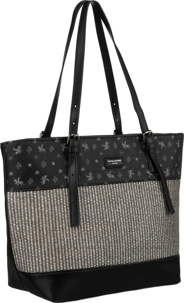 David Jones Borsa Shopper Grande Nera 42,5x28x15 cm per Donna