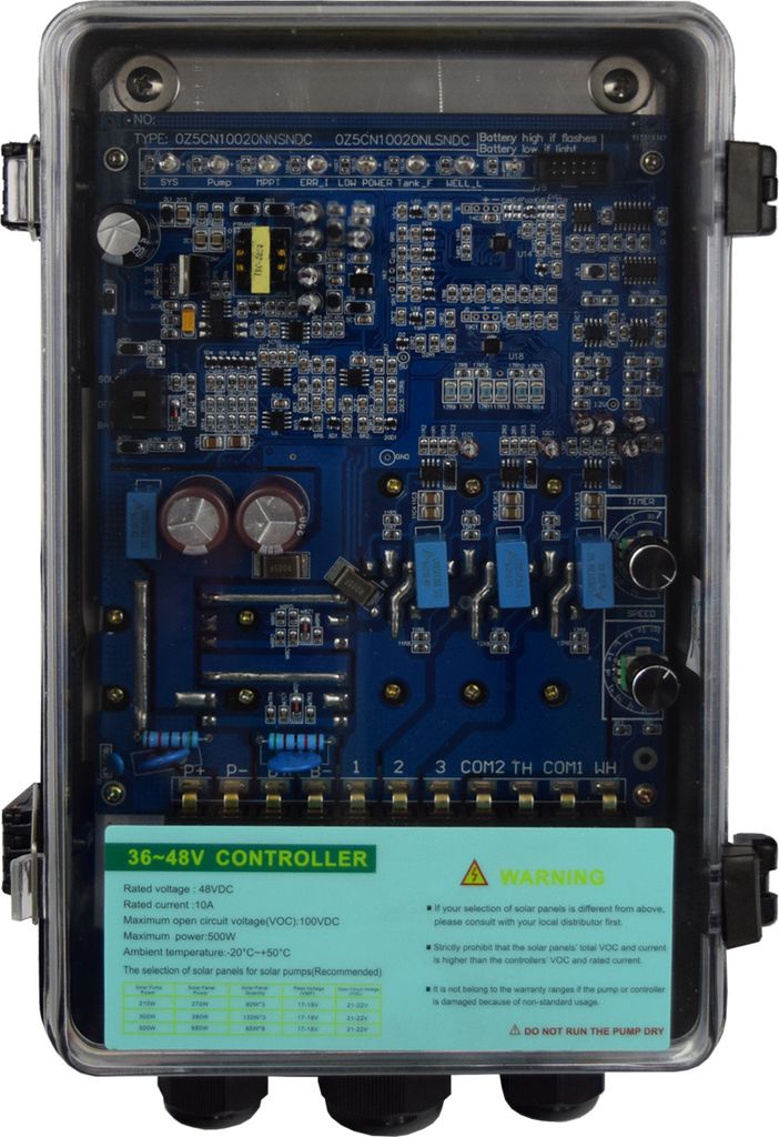 Agora-Tec 3 Zoll Tiefbrunnenpumpe Brunnenpumpe SOLAR DC 500W-2.0-70-48V