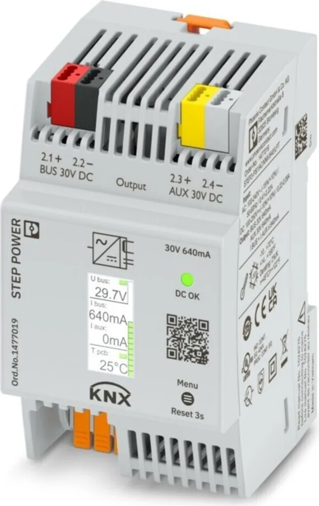 Alimentation STEP3-PS KNX 640mA avec Bornes Push-in Phoenix 1477019