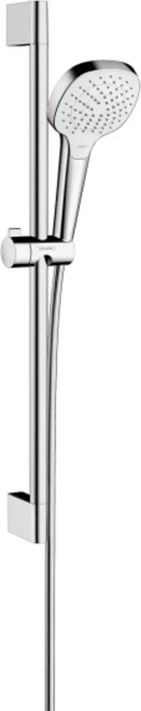 hansgrohe Croma Select E Ensemble de douche Vario avec barre de douche 65 cm, blanc/chrome, 26582400, 26582400