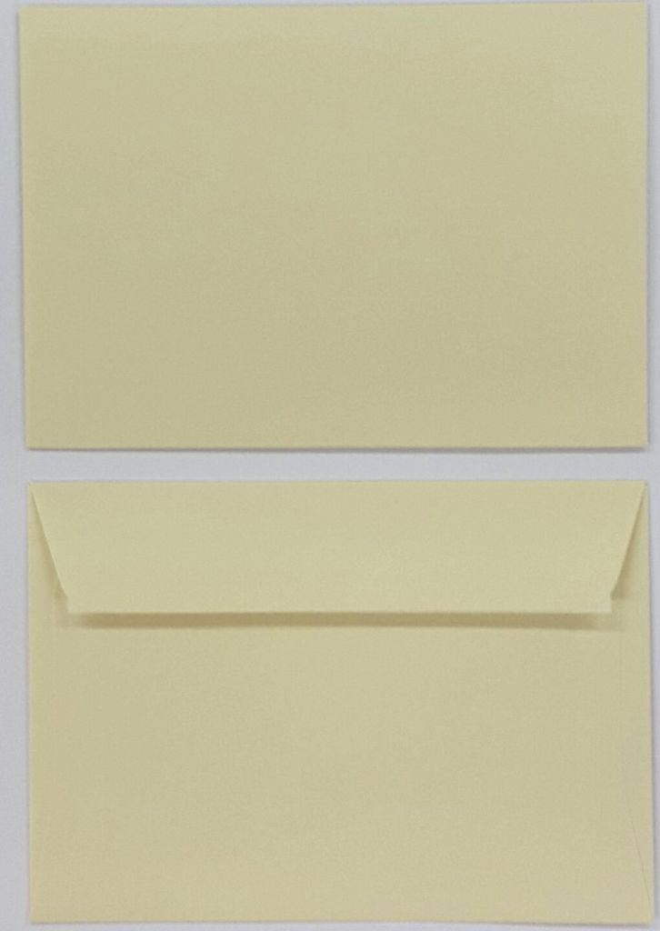 100 Stück farbige Premium Briefumschläge Briefhüllen Kuvert, Caribic Perlweiß Creme (UMS-801) DIN C6 (114 x 162 mm), ohne Fenster, haftklebend,...