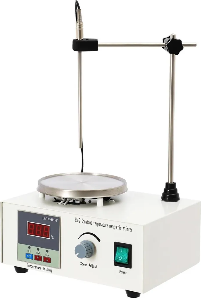 Agitatore Magnetico Digitale 2000ml Rosso | Piastra Riscaldante 250W UE