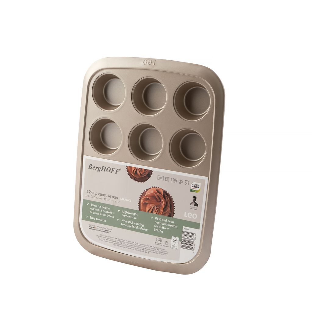 BergHOFF 3950545, Cupcake-/Muffin-Cups, Rechteckig, 0,08 l, Produktbild 
