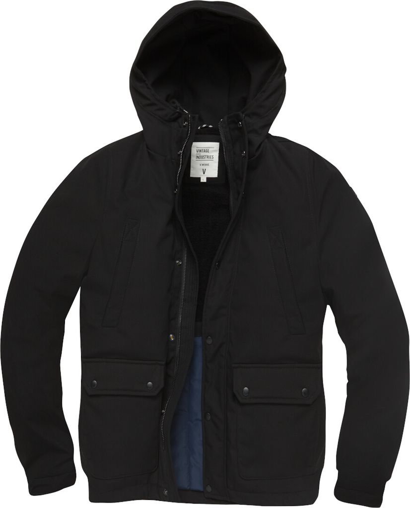 Vintage Industries Ledger Parka, schwarz, L