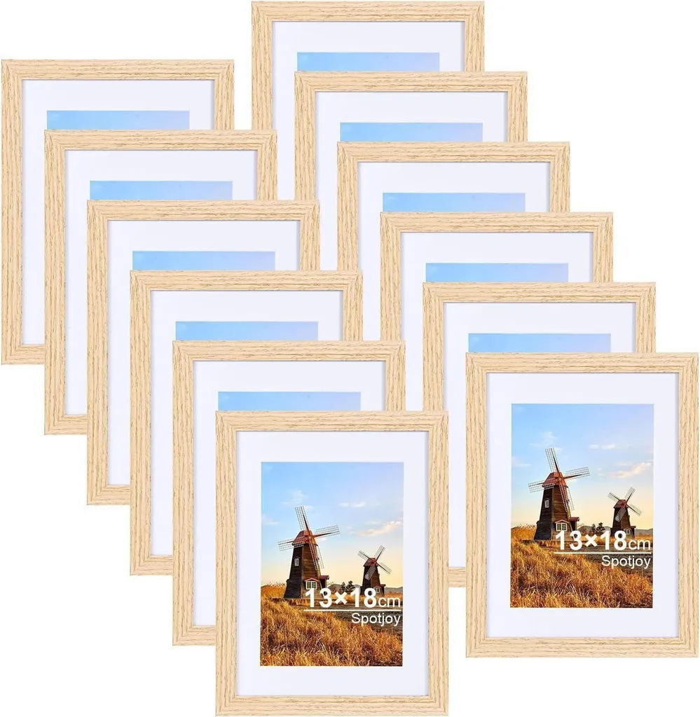 Cornice Spotjoy 13x18 cm - Set 12 Cornici Galleria con Passe-partout