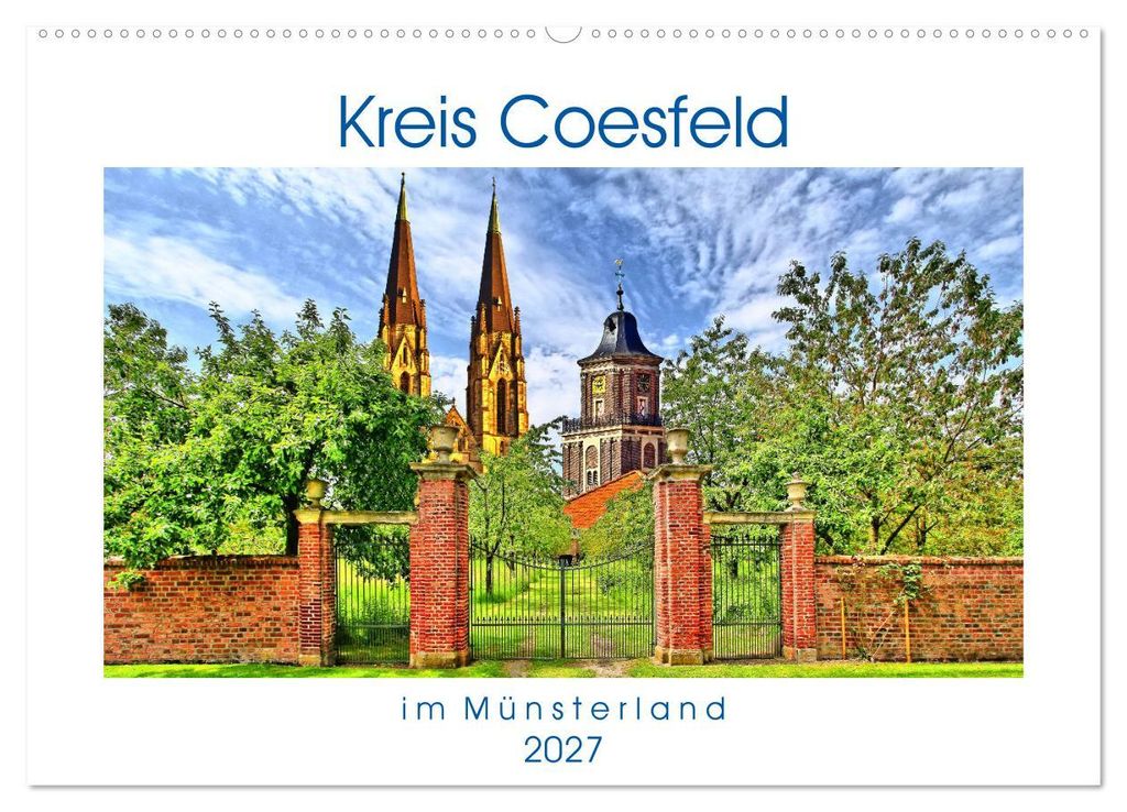 Kreis Coesfeld im Münsterland - Stadt Land Fluß (Wandkalender 2027 DIN A2 quer), CALVENDO Monatskalender