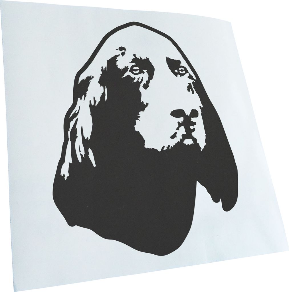 Kiwistar - Autoaufkleber - Gordon setter Hund - Grau - 13x10cm - Aufkleber für Auto, Laptop, Fahrrad, LKW, Motorrad mehrfarbig JDM Decal Racing