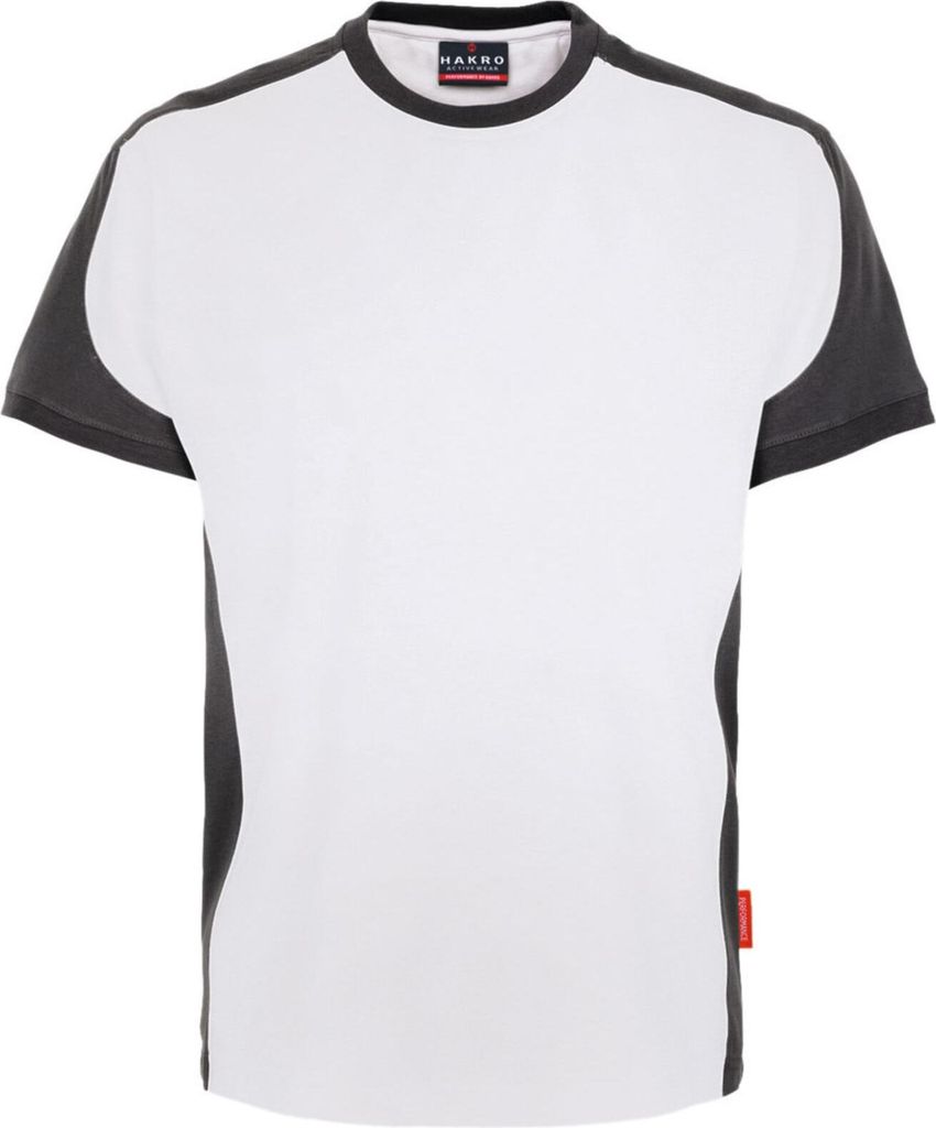 Hakro T-Shirt-Contrast Performance - Weiß/Anthrazit - Größe Produktbild 