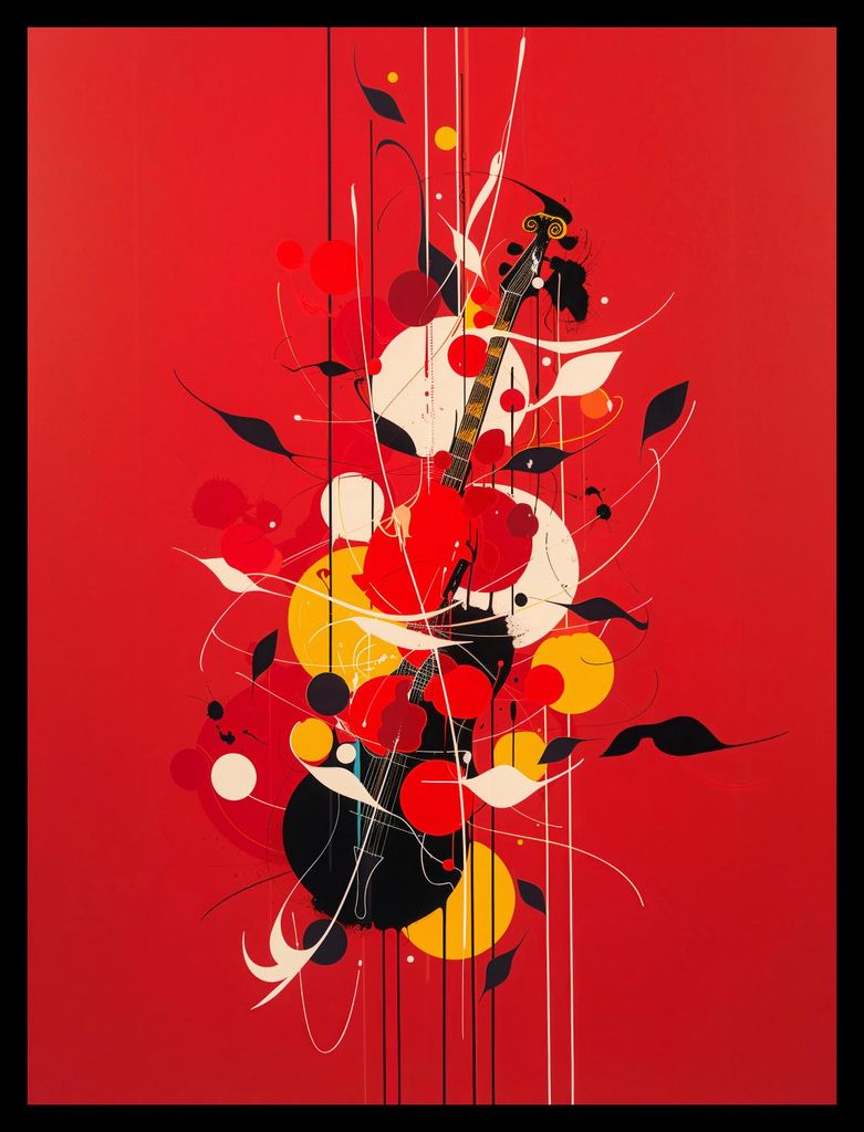 Plakat 30x40cm Melodische Farbe