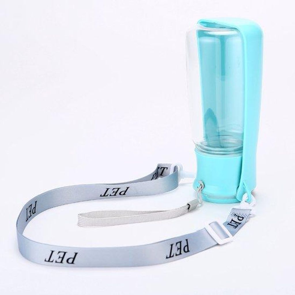 Große blaue leckfreie Hundetrinkflasche mit Wassersparmechanismus