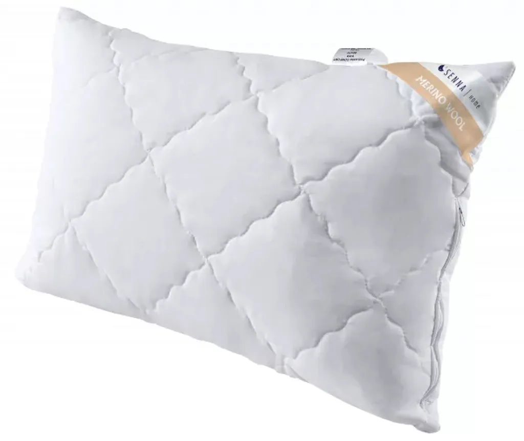 Oreiller réglable en laine mérinos Senna Home 50x60 cm avec Zip