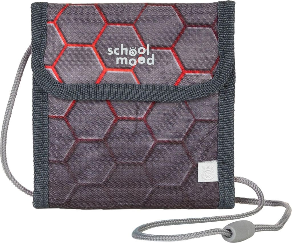 School-Mood Brustbeutel Geldbörse Neck Pouch Mika dunkelgrau