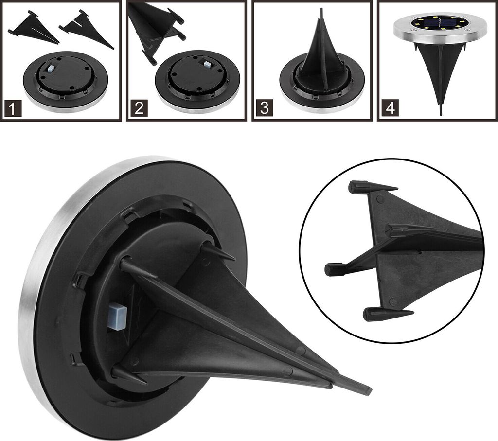 Speed 16 x LED Solarlampe Bodeneinbaustrahler Solar Produktbild 12