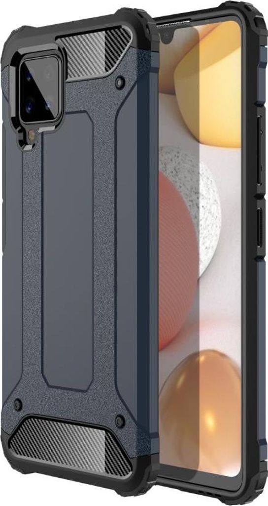 Samsung Galaxy A42 Hülle - Coverup Armor Hybrid Back Cover - Dunkelblau