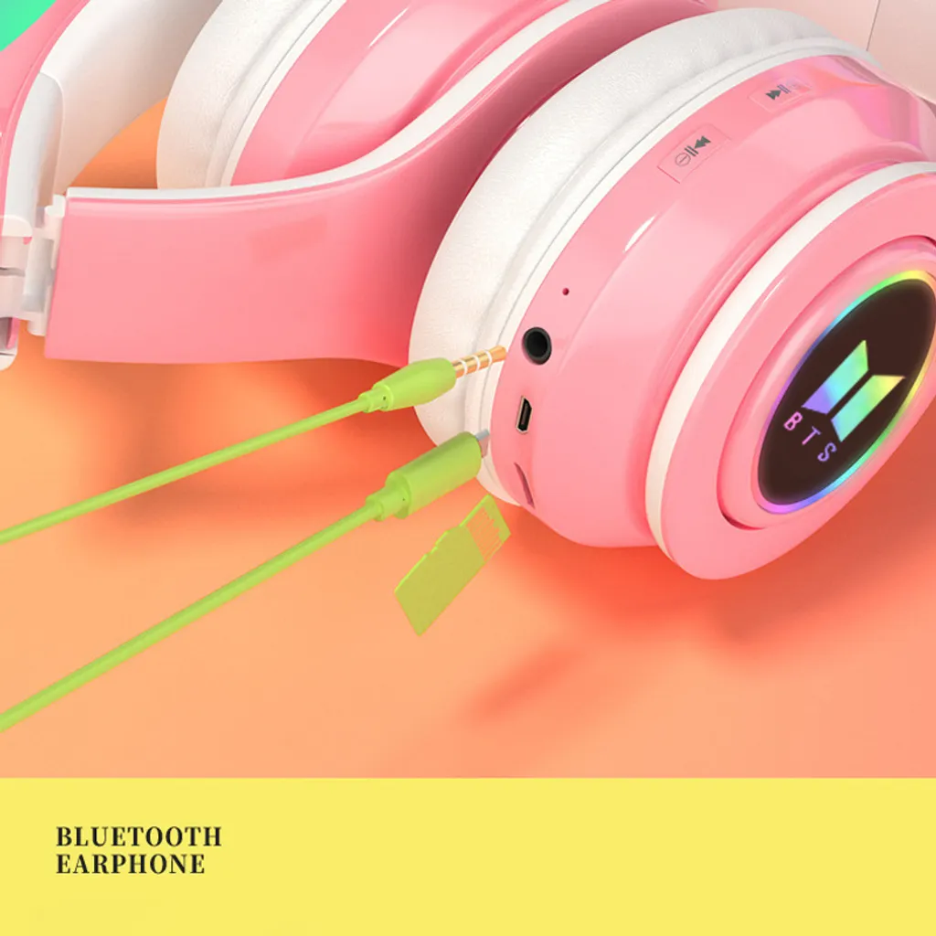 Kpop BTS Katzenohren Kabellose Kopfhörer LED | Kaufland.de