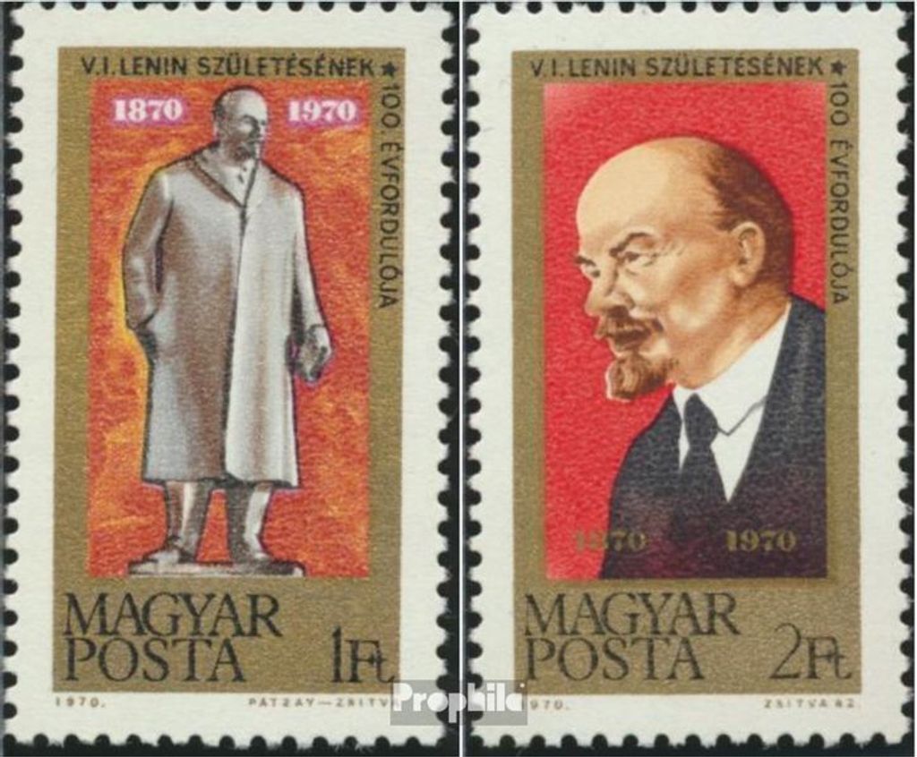 Briefmarken Ungarn 1970 Mi 2581A-2582A postfrisch 10. Geburtstag Lenins