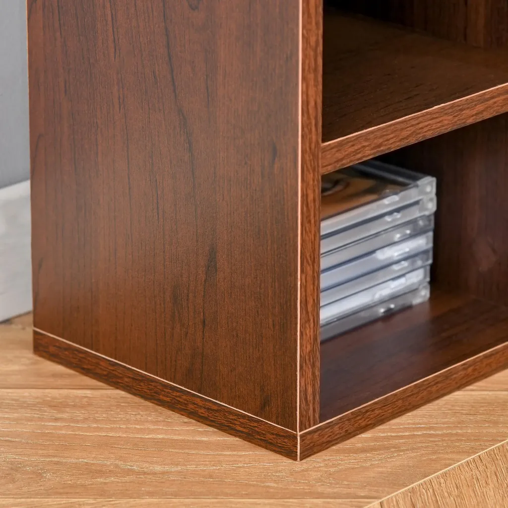 Colonne rangement 12 compartiments pour 204 CD - Meuble slim 21x20x175cm - 11