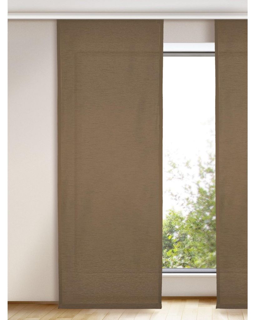 Flächenvorhang „Uni“: Farbe: Braun Größe (HxB): 245x90cm