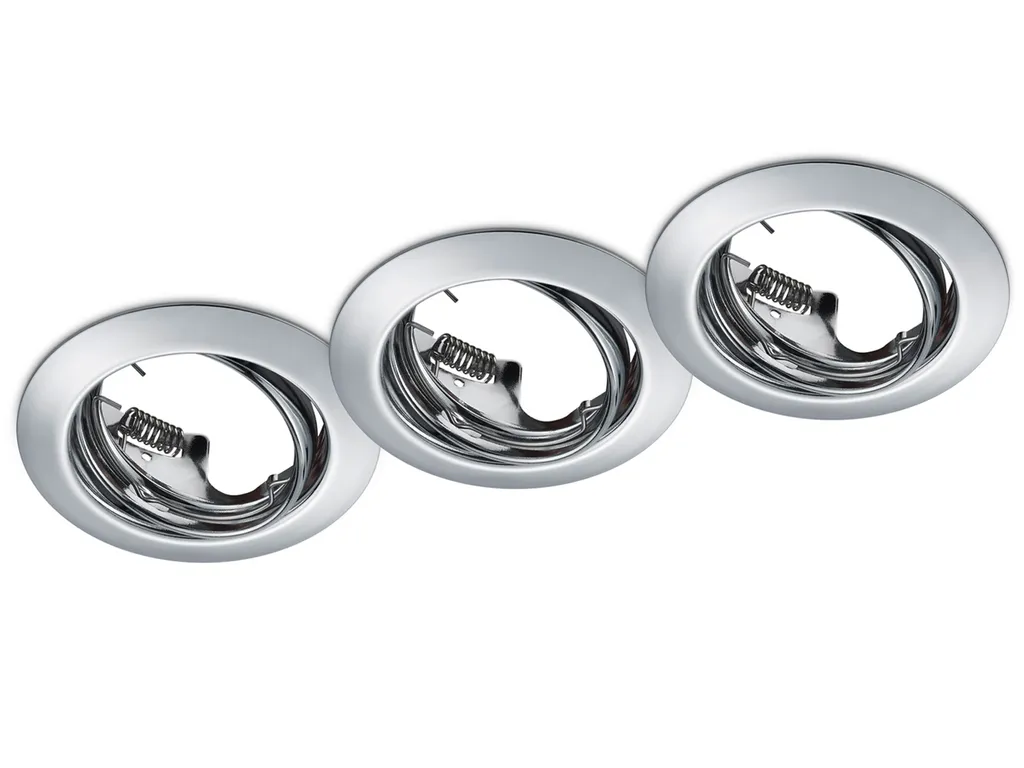 Kit 3 Faretti Incasso Trio JURA 650100306 Silver - Offerta Online