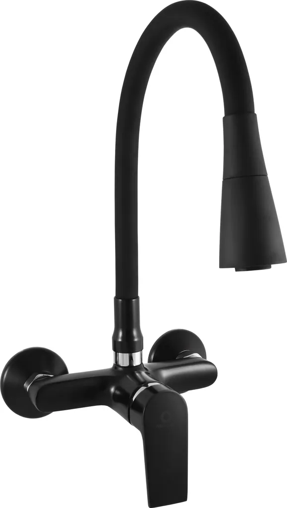 Rubinetto Lavabo a Muro COLORADO RAV Slezák Nero/Cromo - 150 mm - 2