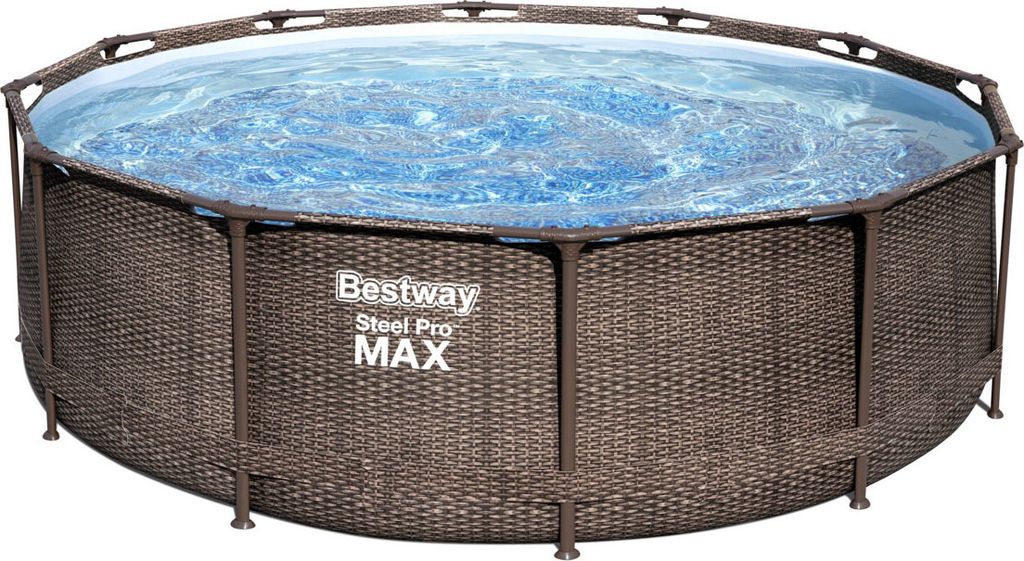 Bestway Steel Pro Max Rattan Ø 366x100 Cm Stahl Runder Produktbild 51