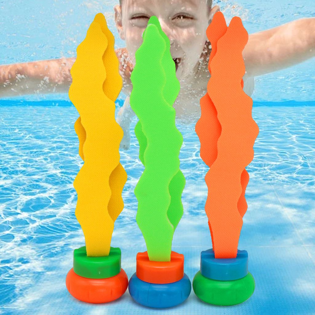3Pcs Tauchspielzeug Lustiges Interaktives Pädagogisches Seegras-Werfen-Tauchspielzeug Zum Schwimmen