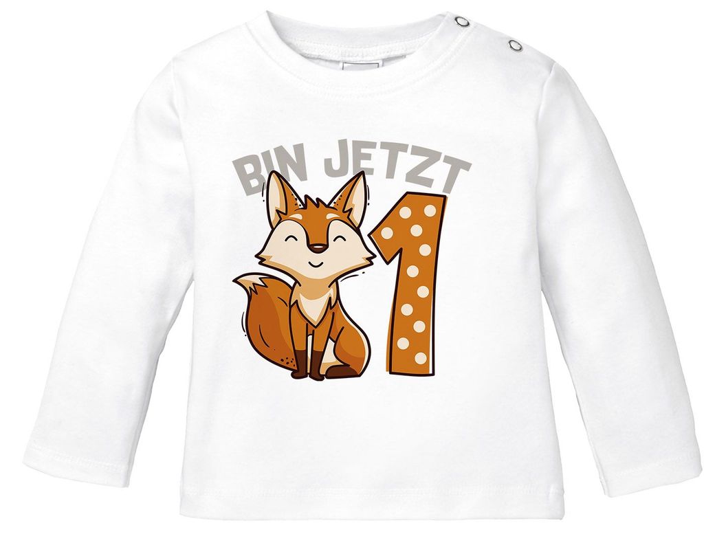 Baby Fuchs 1. Bin Geburtstag Langarm-Shirt