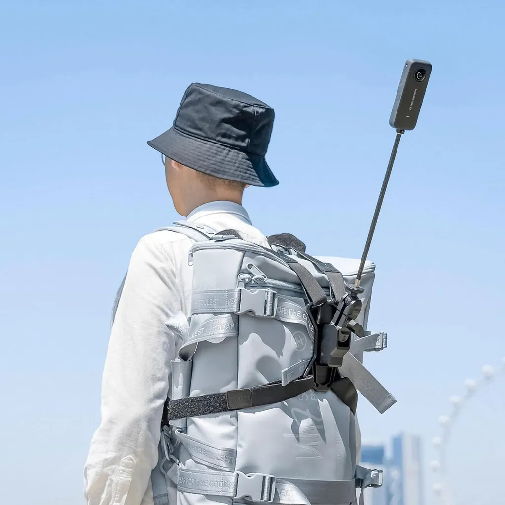 Support Sac à Dos Insta360 CINSTAV/C avec Fixation Stable et Robuste - 5