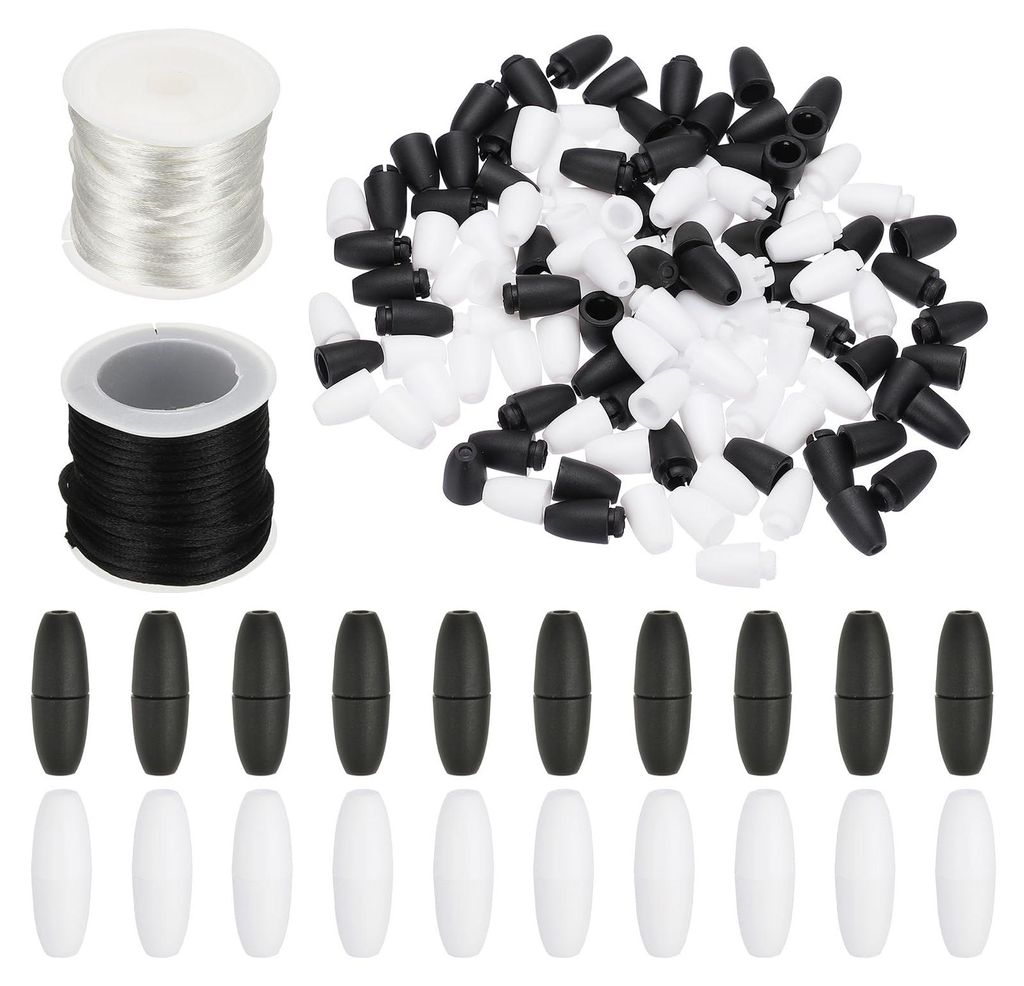 Sicherheitsverschlüsse 24 mm, 60 Stück, Nylonband 20 m, DIY-Schmuck
